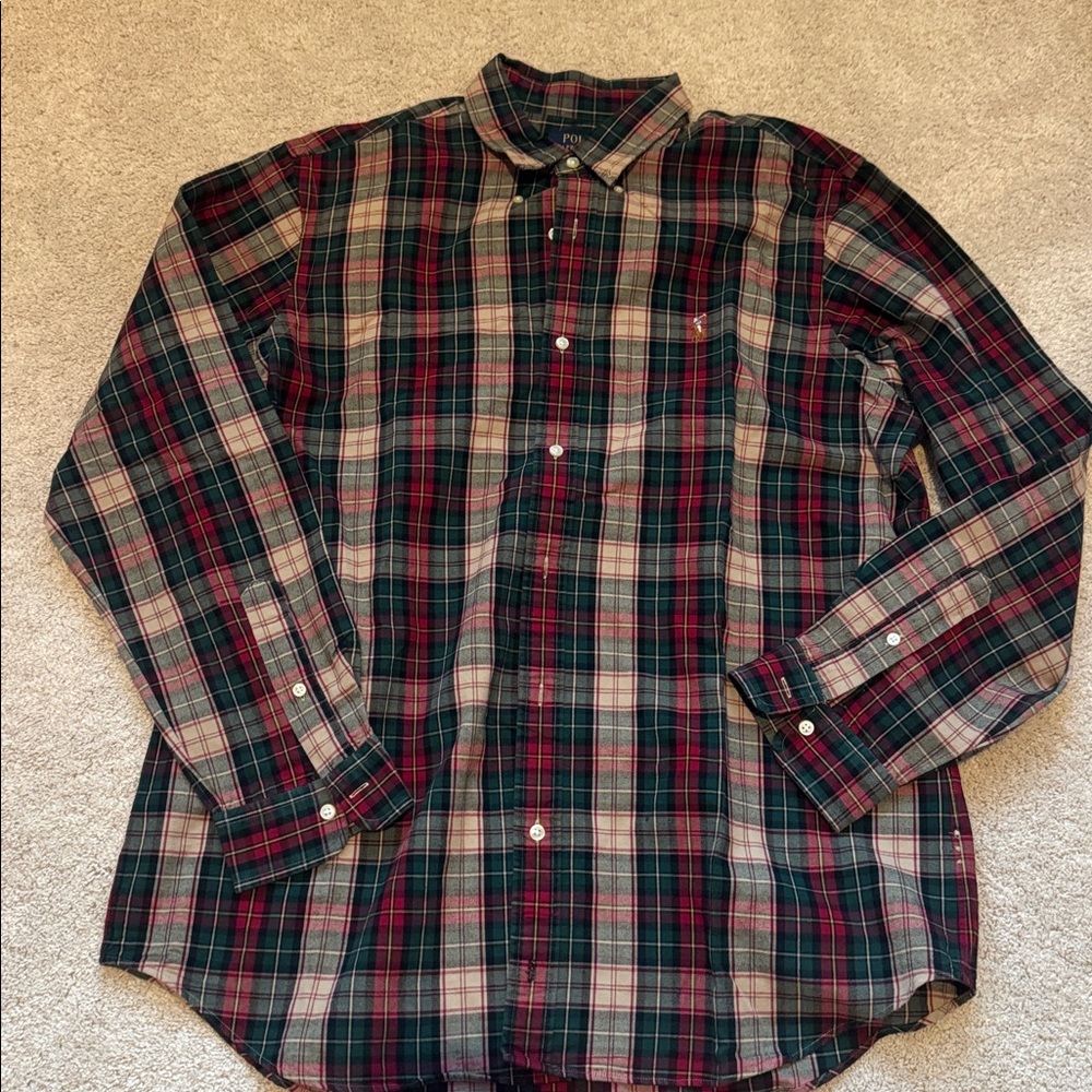 Polo Plaid Button-Up Shirt